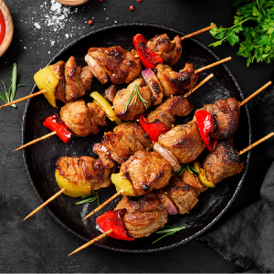 Make homemade chicken kebab