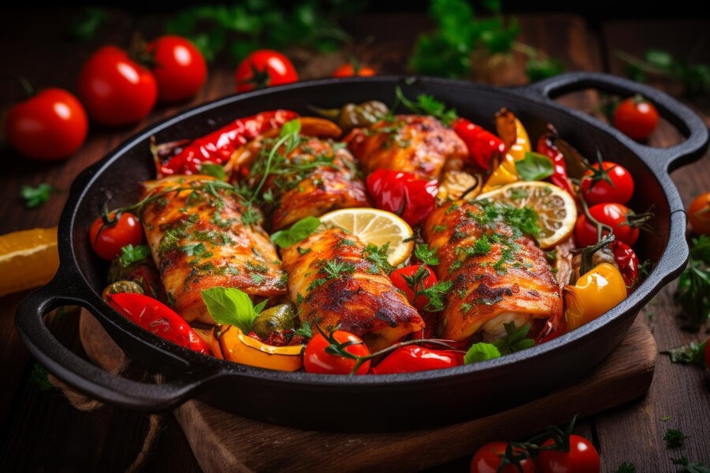 Greek Salt and Pepper Chicken Bowls