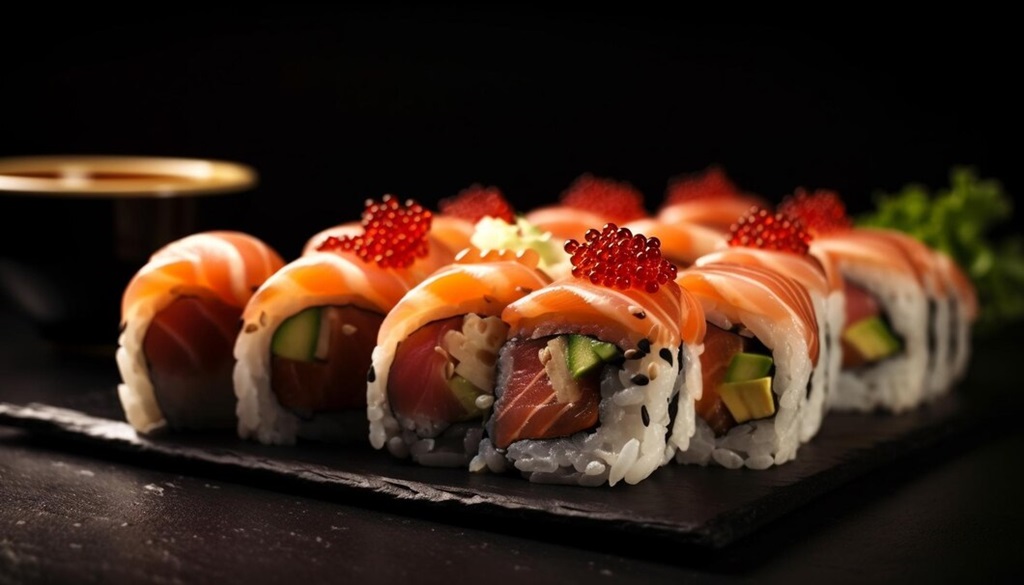 Smoked Salmon Sushi Ingredients