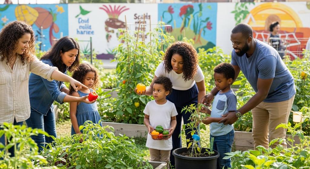 Family meal planning session to prevent impulse eating