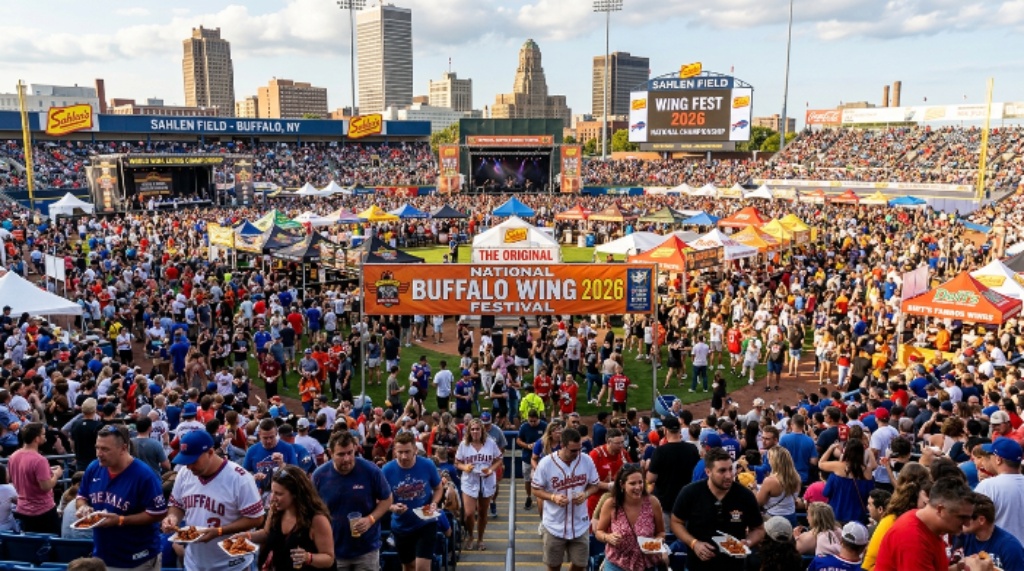 National Buffalo Wing Festival 2026 crowd at Sahlen Field Buffalo NY